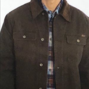New/tag Woolrich brown men’s canvas Sherpa jacket